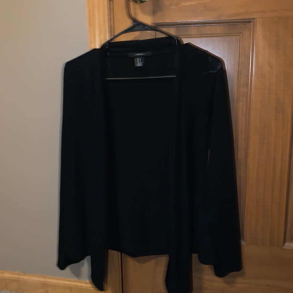 Black cardigan